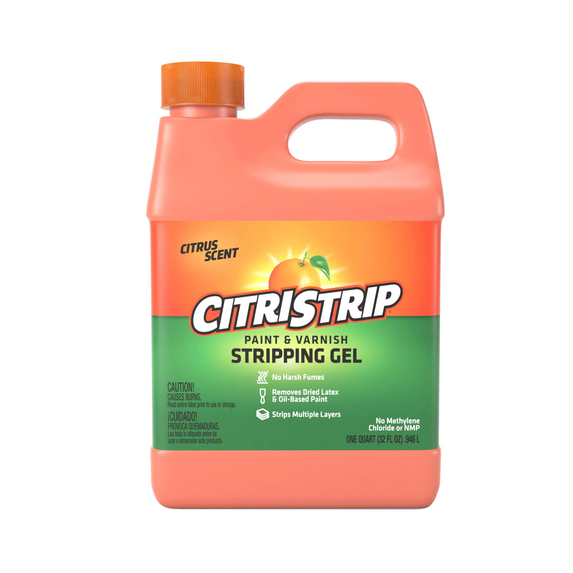 Citristrip QCSG801 Paint & Varnish Stripping Gel, 1 Quart, Red