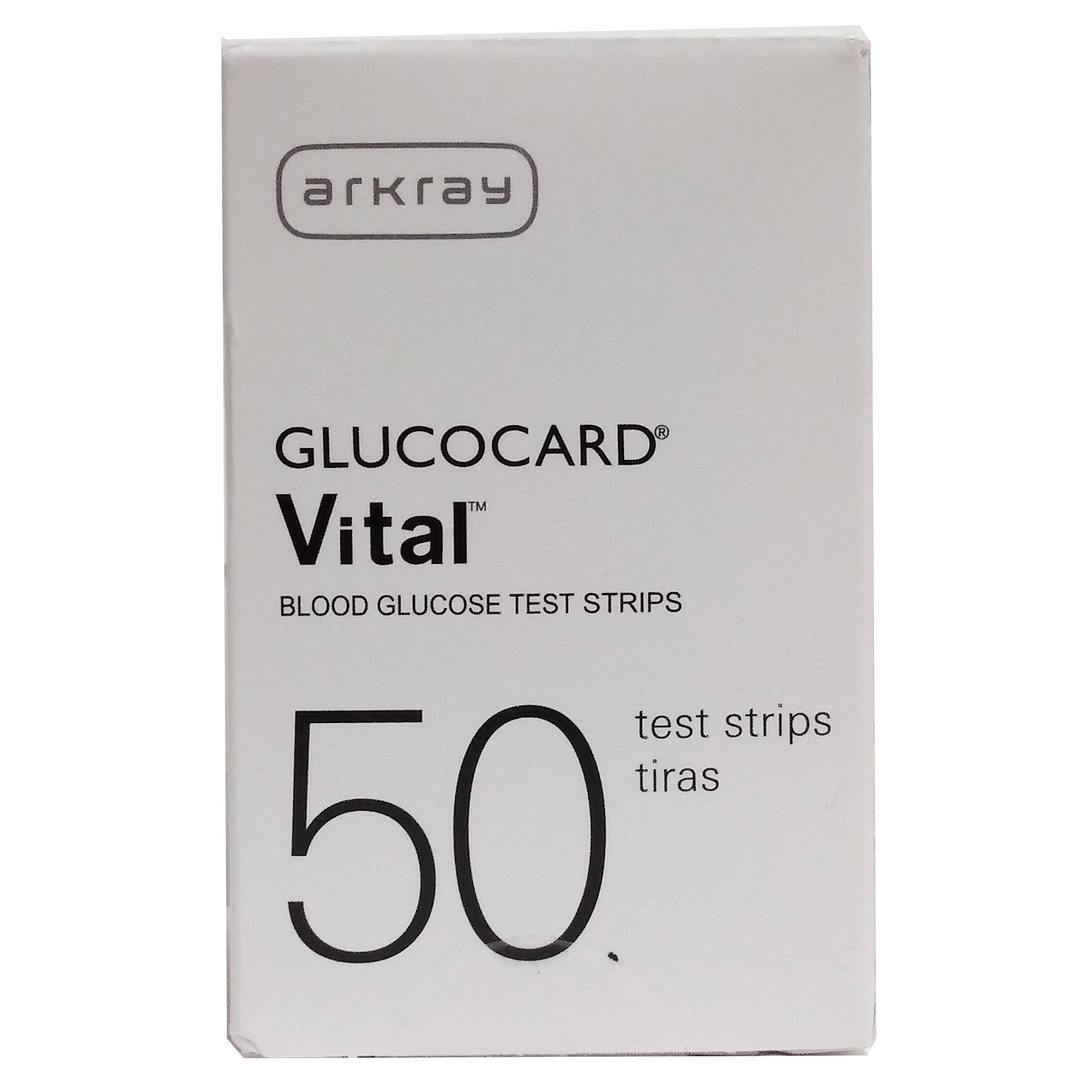 Arkray GlucoCard Vital Blood Glucose Test Strips - 50 ct