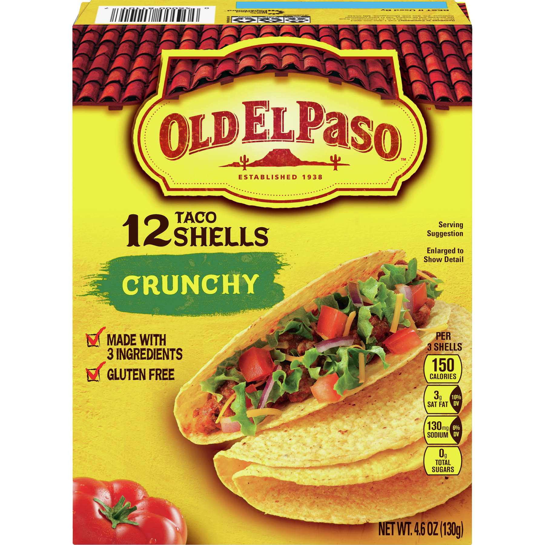 Old El Paso Crunchy Taco Shells - 12ct, 4.6oz