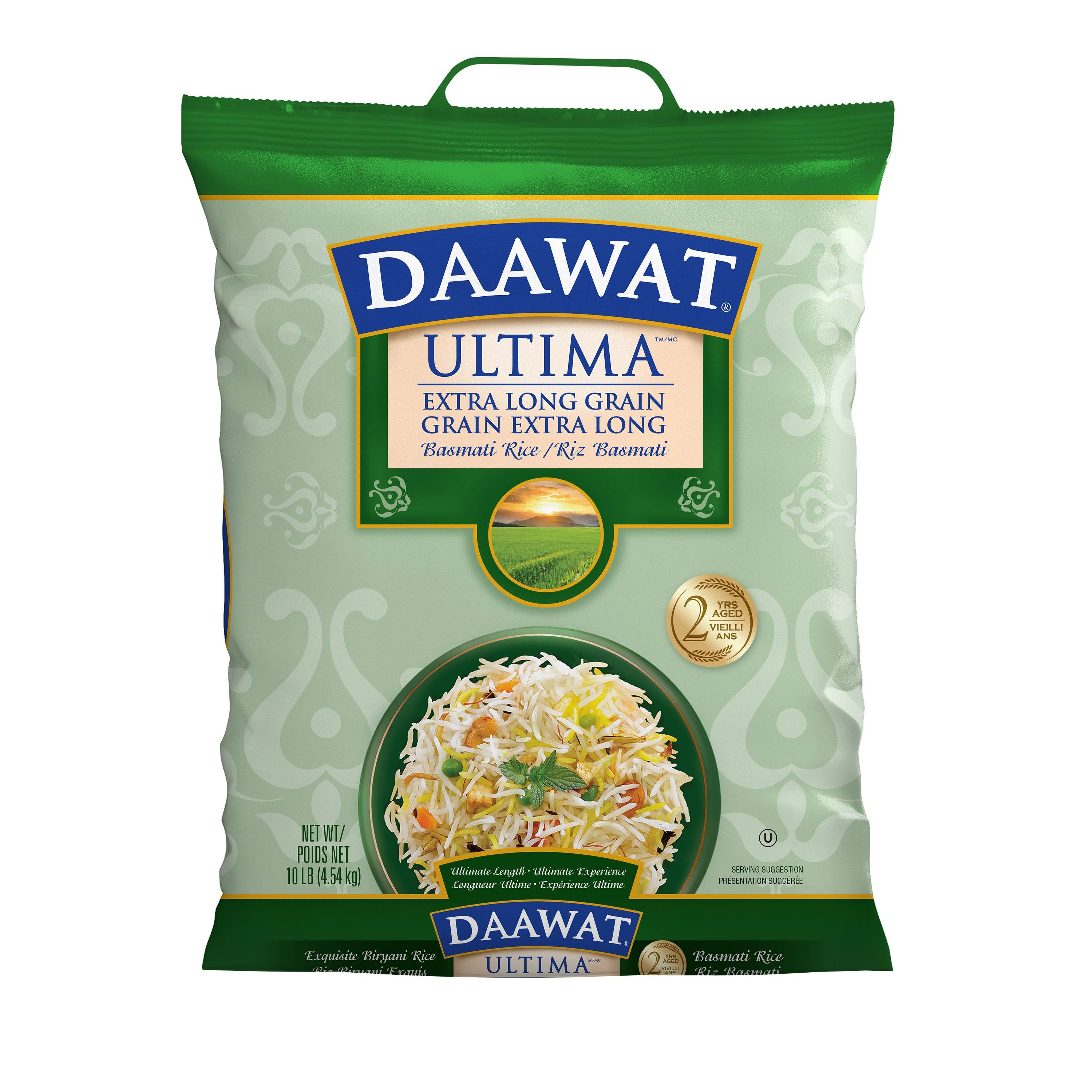 Daawat Ultima Extra Long Grain Basmati Rice - 10lbs