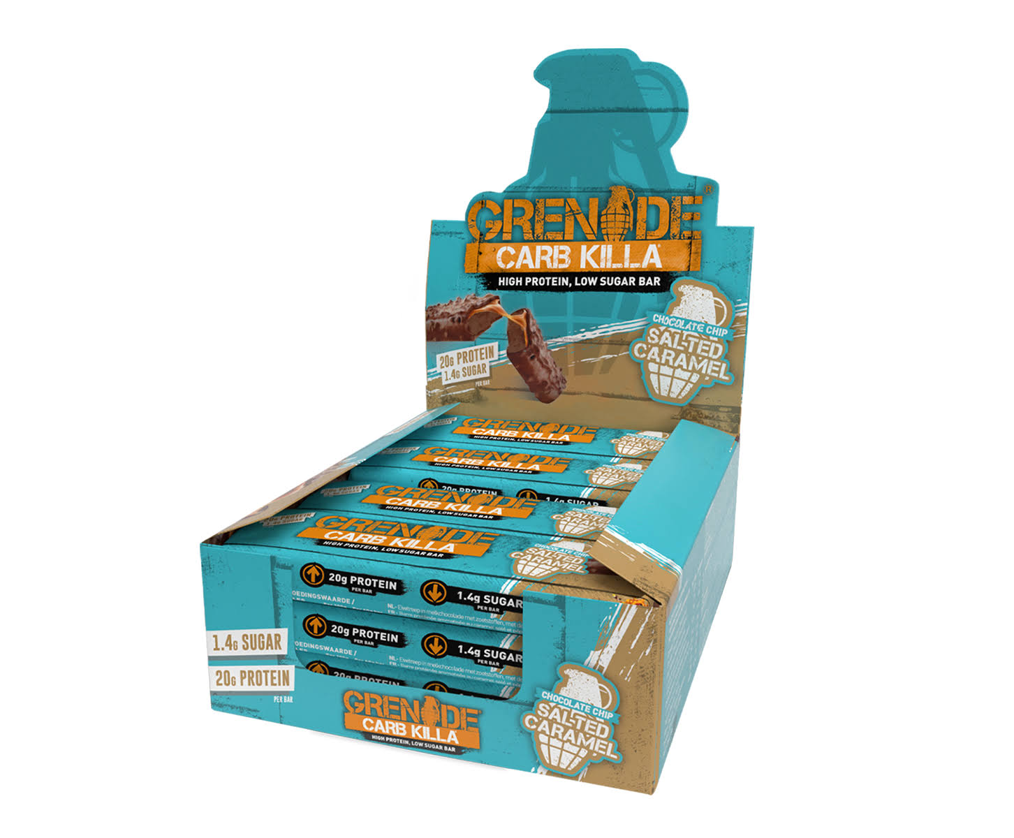 Grenade Carb Killa High Protein Bar Chocolate Chip Salted Caramel