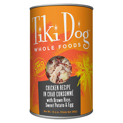 Tiki Pet Luau Whole Food Canned Dog Food 13.6oz, Chicken Consomme