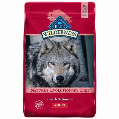 Blue Buffalo Wilderness Grain-Free Adult Natural Dog Food - Salmon Recipe, 24lb