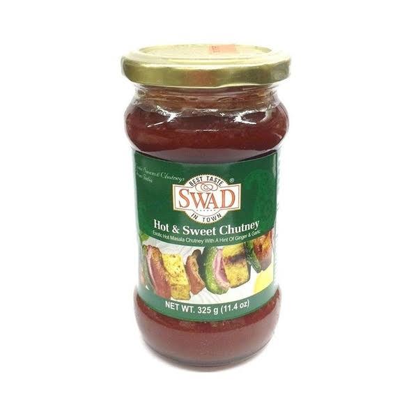 Swad Hot & Sweet Chutney - 11.3 Ounces - Patel Brothers - Delivered by Mercato