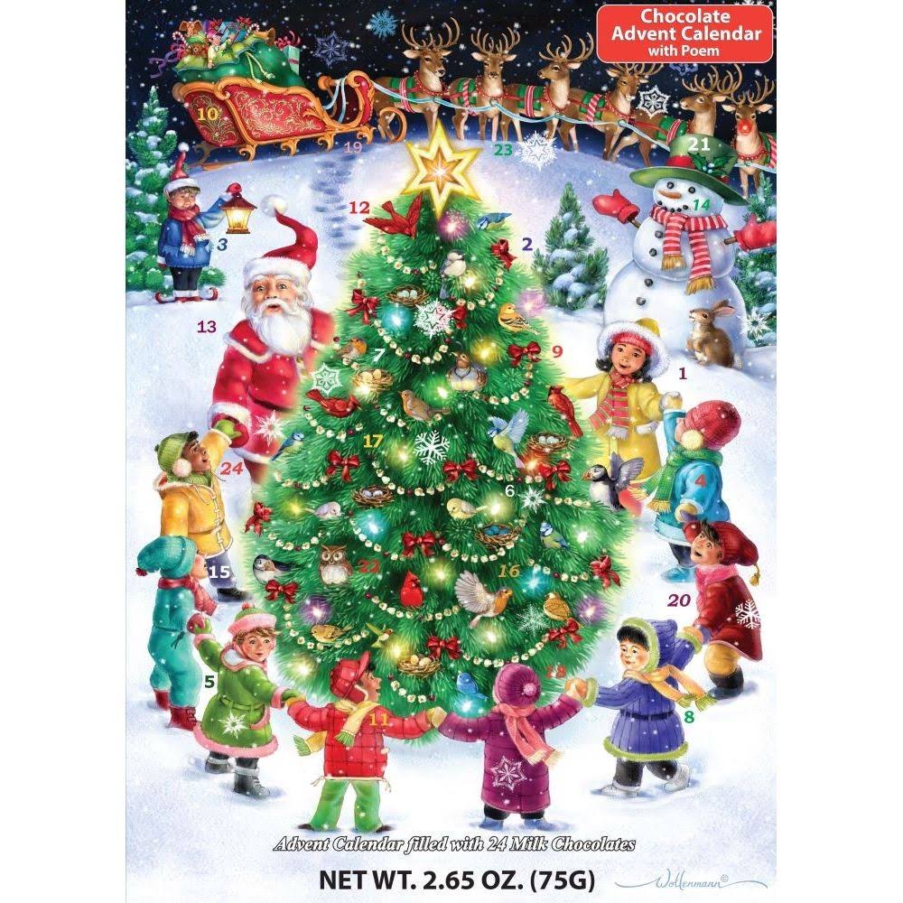 Vermont Christmas Company Gather Round The Tree Chocolate Advent Calendar