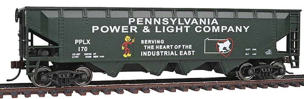 Walthers 931-1659 HO Pennsylvania Power & Light PPLX Offset Quad Hopper #170