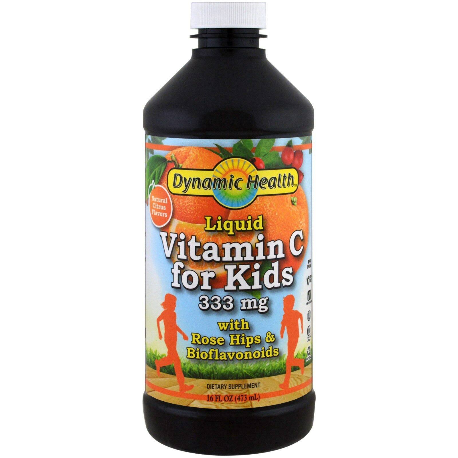 Dynamic Health Laboratories, Liquid Vitamin C for Kids, Natural Citrus 16 FL oz