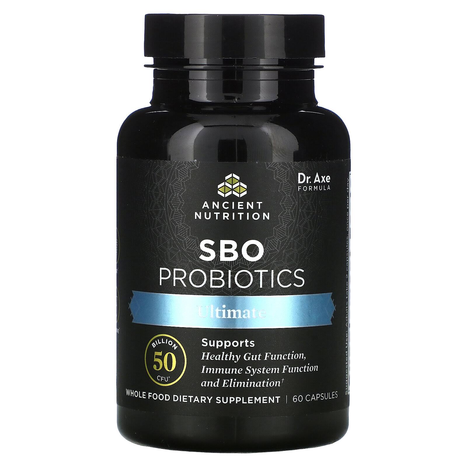 Ancient Nutrition - SBO Probiotics Ultimate Formula 50 Billion CFU - 60 Capsules