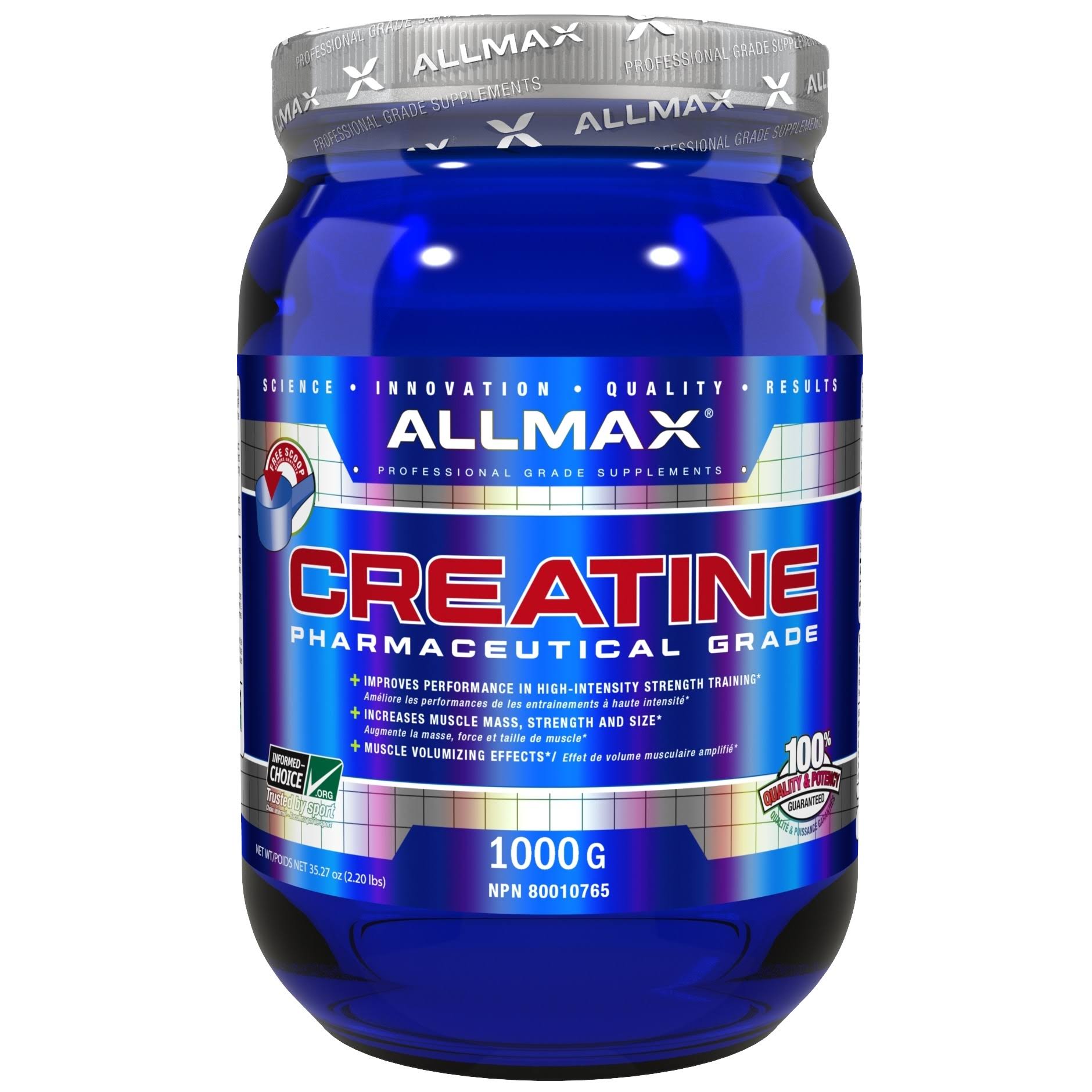 Allmax Nutrition Creatine Monohydrate Powder 1000 GR