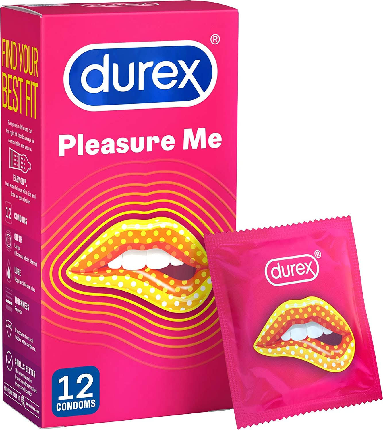 Durex Pleasure Me Condoms - 12pcs