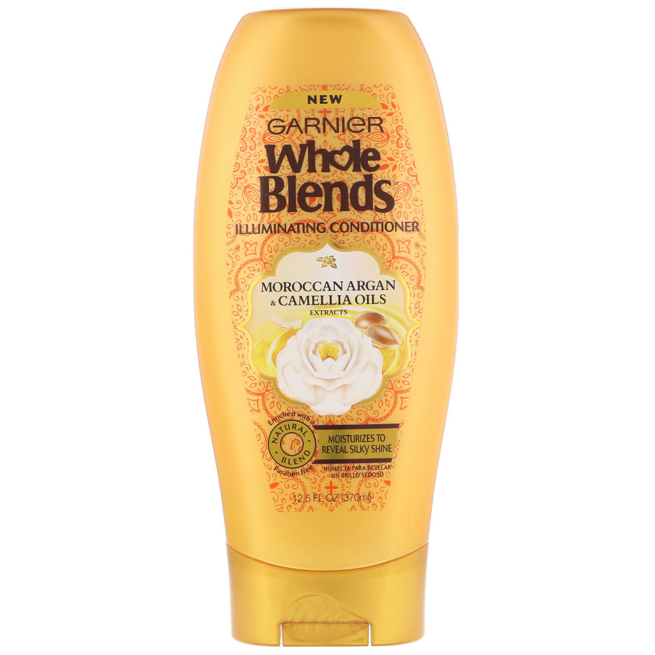Garnier Whole Blends Illuminating Conditioner Moroccan Argan and Camellia Oils Extracts - 12.5oz