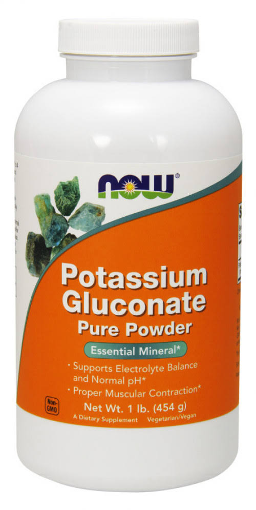 Now Foods Potassium Gluconate Powder Supplement - 1lb