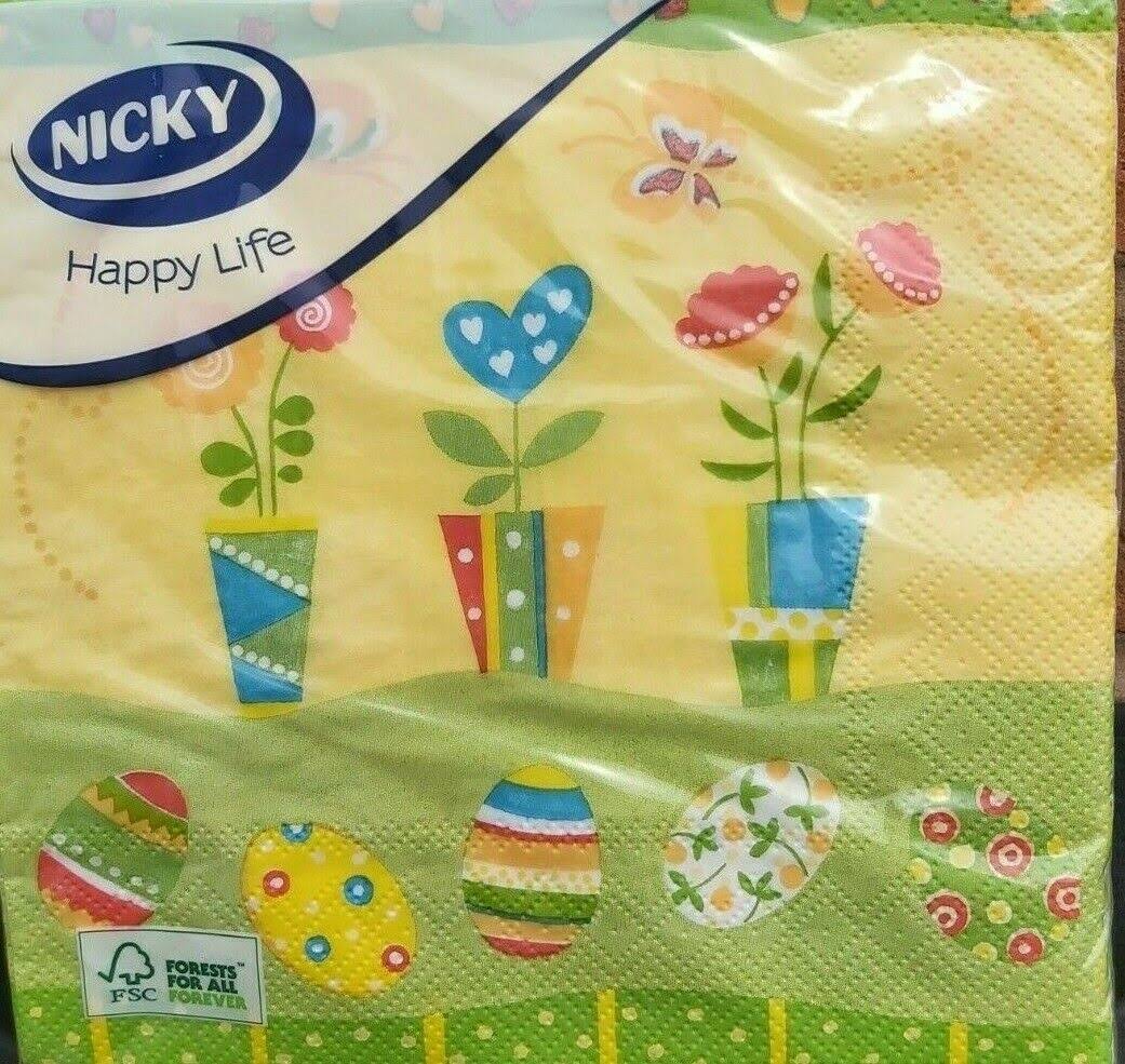 Forests for All Forever-nicky Happy Life Easter Napkins 20 x 33 x 33cm