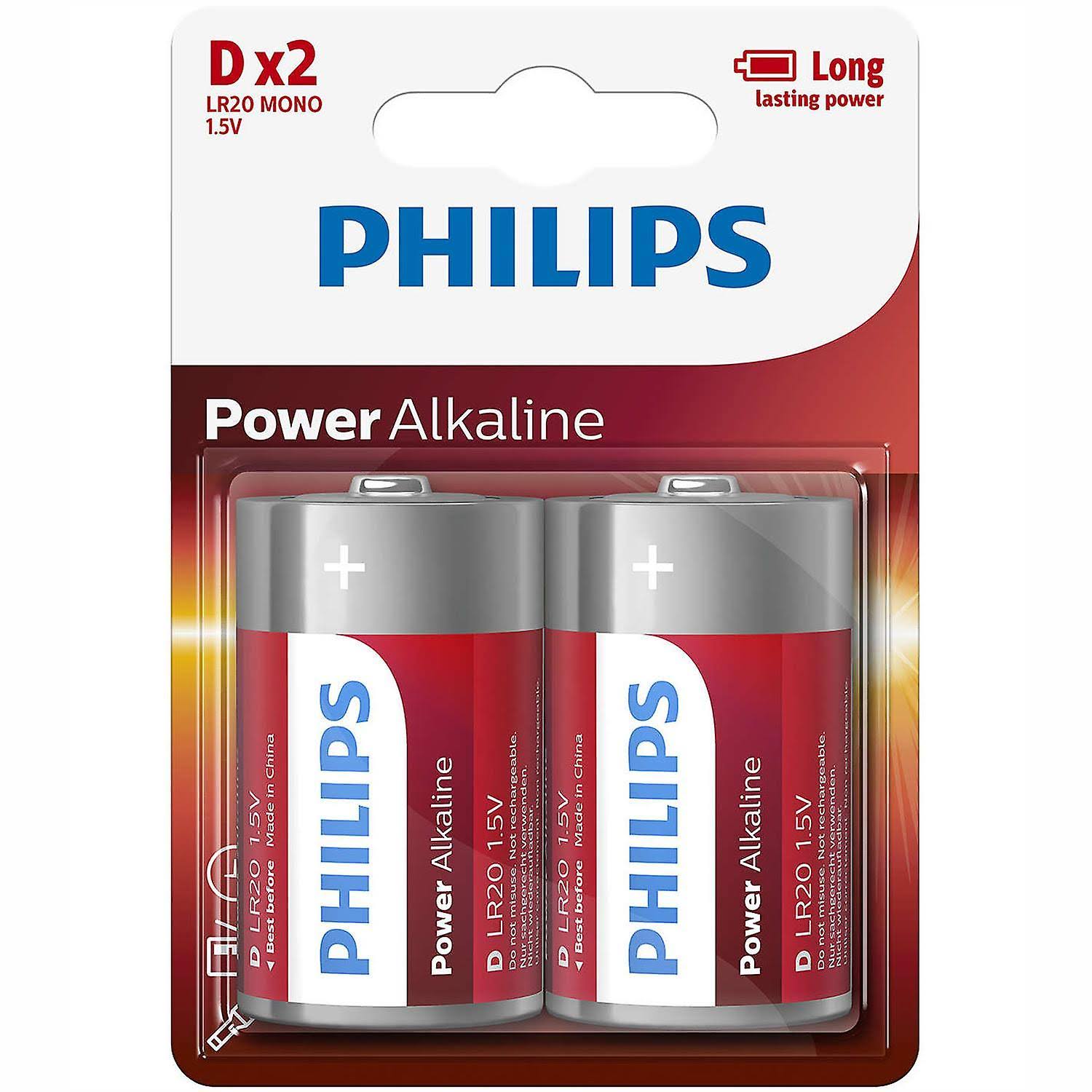 Philips Power Life LR20 Alkaline Battery