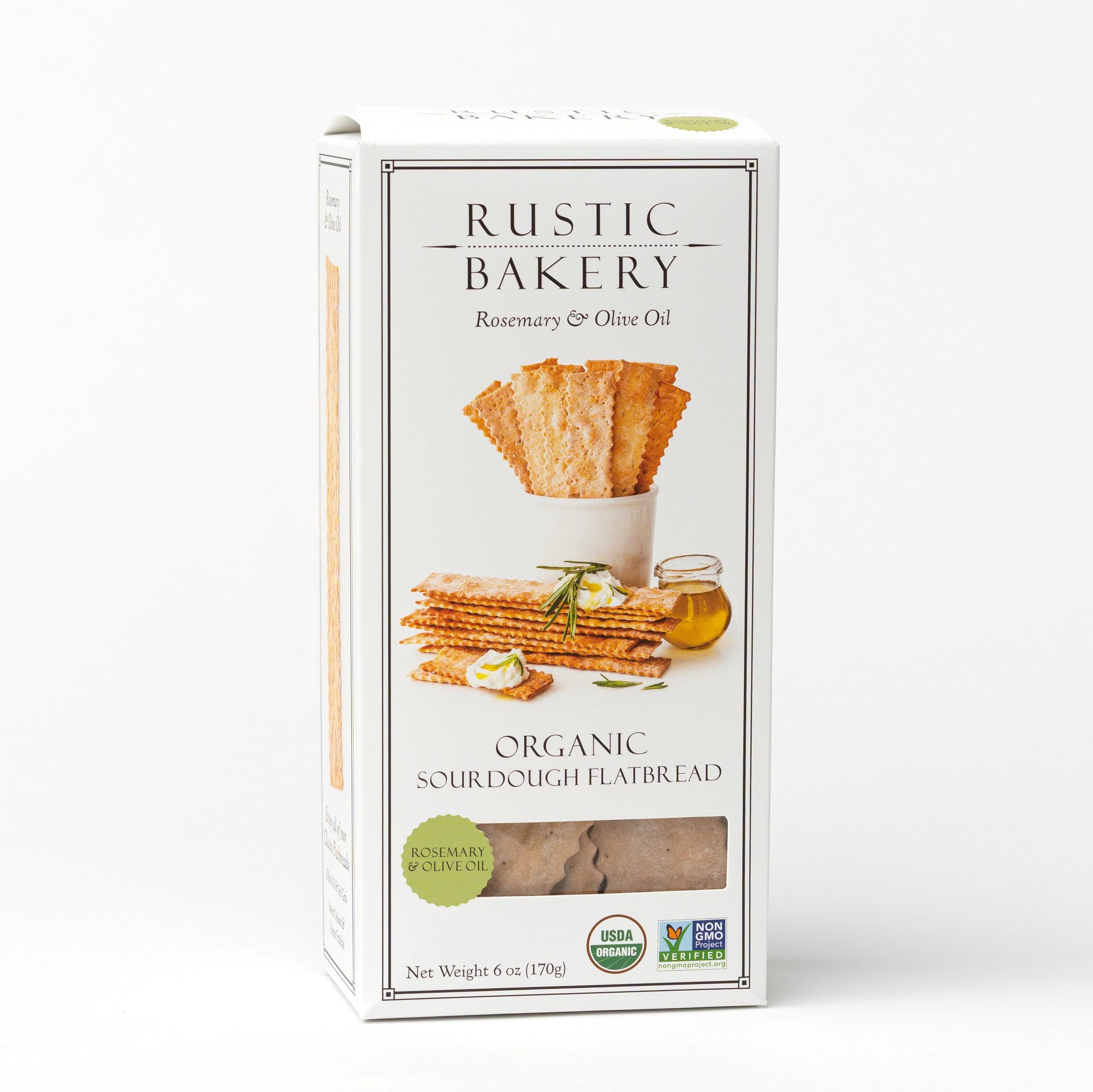 Rustic Bakery Flatbread, Handmade Sourdough, Rosemary & Olive Oil - 6 oz