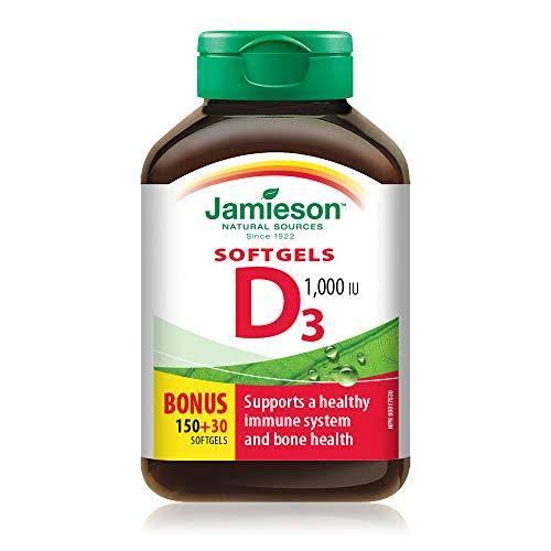 Jamieson Premium Vitamin D Softgels - 1,000 IU, 180ct