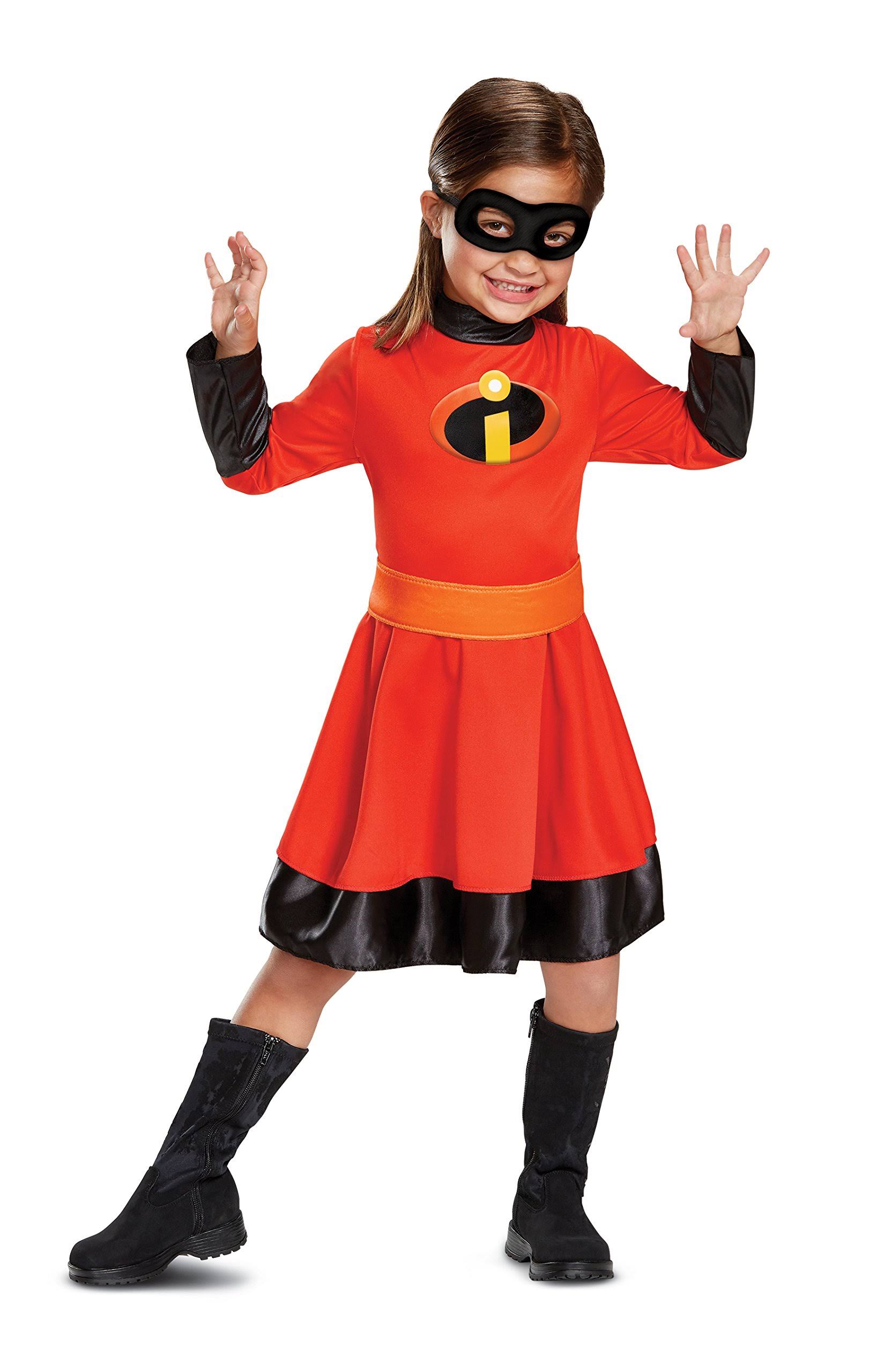 Disguise Incredibles 2 Violet Classic Toddler Costume, Red/Black, Size 3T-4T