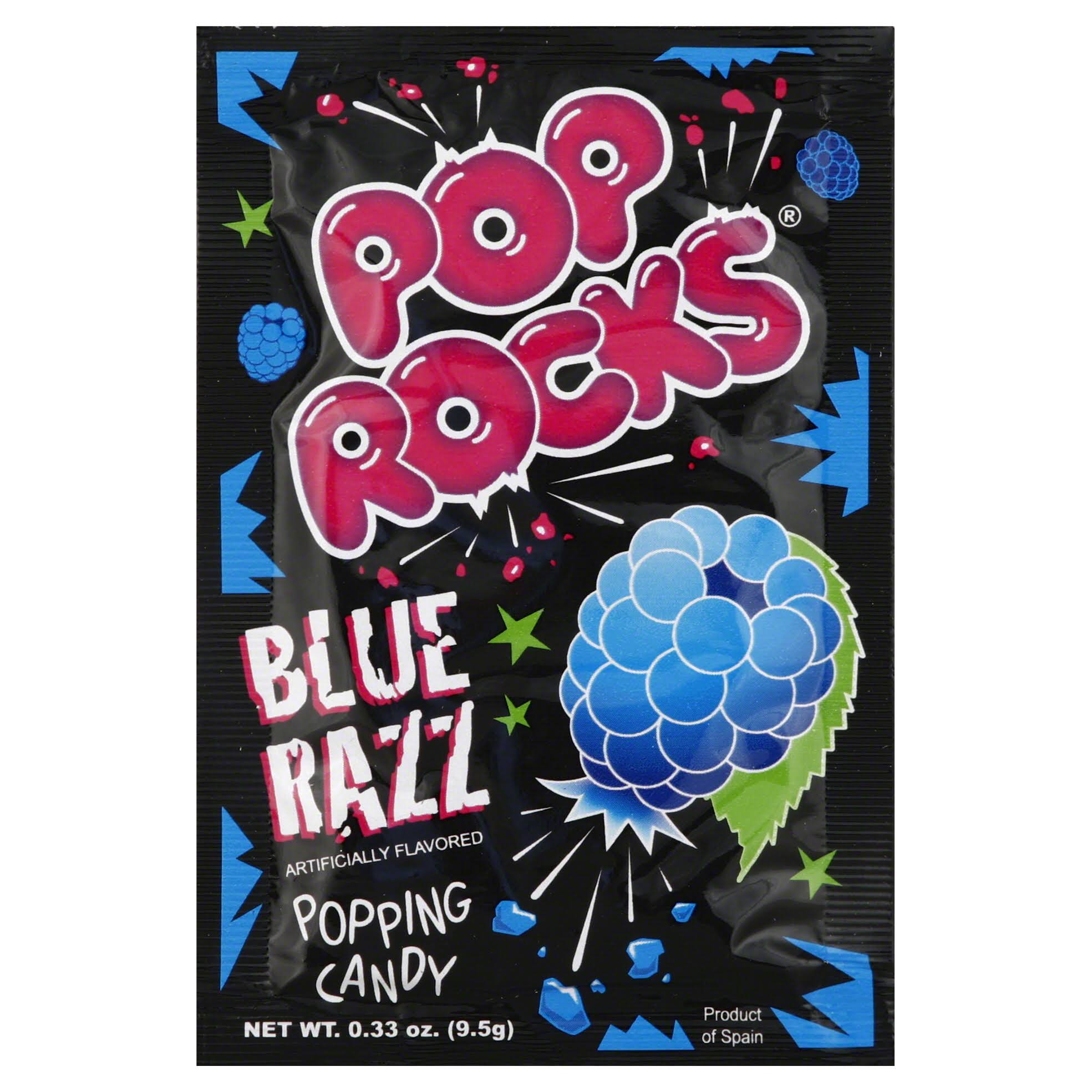 Pop Rocks Popping Candy - Blue Razz Flavour, 9.5g