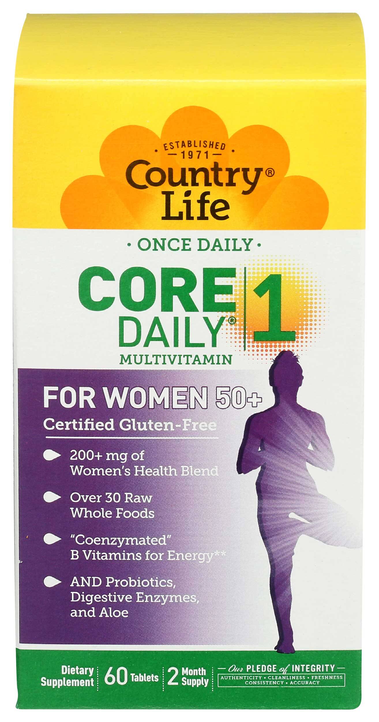 Country Life Core Daily for Women 50 Plus Dietary Supplement - 60 Count
