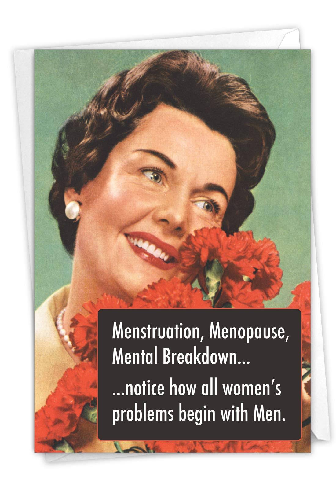 Nobleworks Funny Birthday Card - Begin with Men