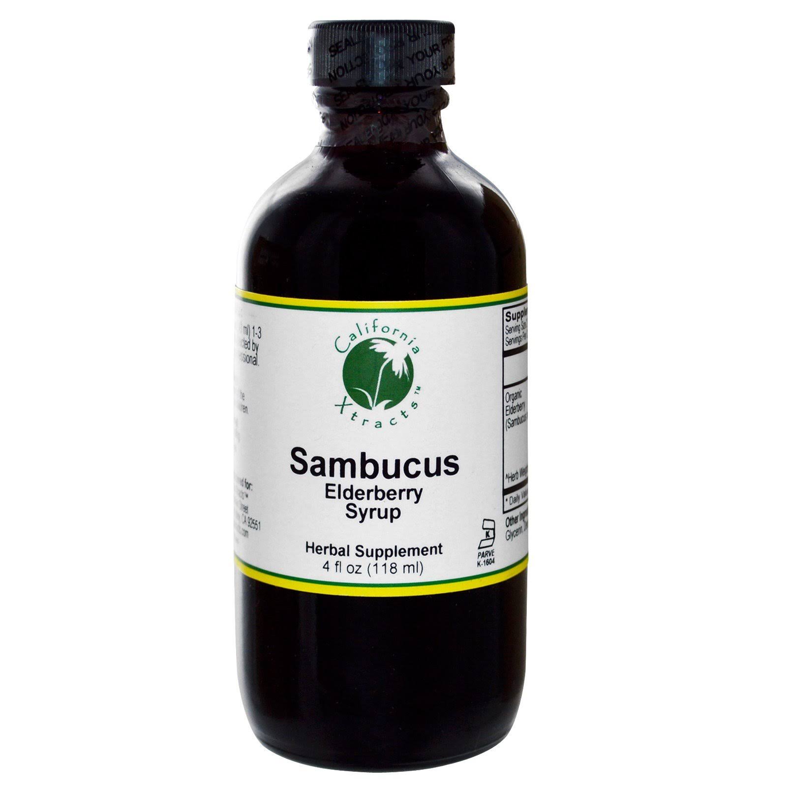 VITALITY WORKS Sambucus Elderberry Syrup, 4 Fluid Ounce