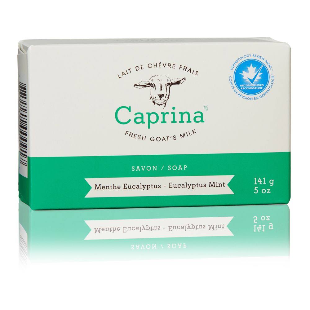 Caprina Fresh Goat's Milk Bar Soap - Eucalyptus Mint, 141g