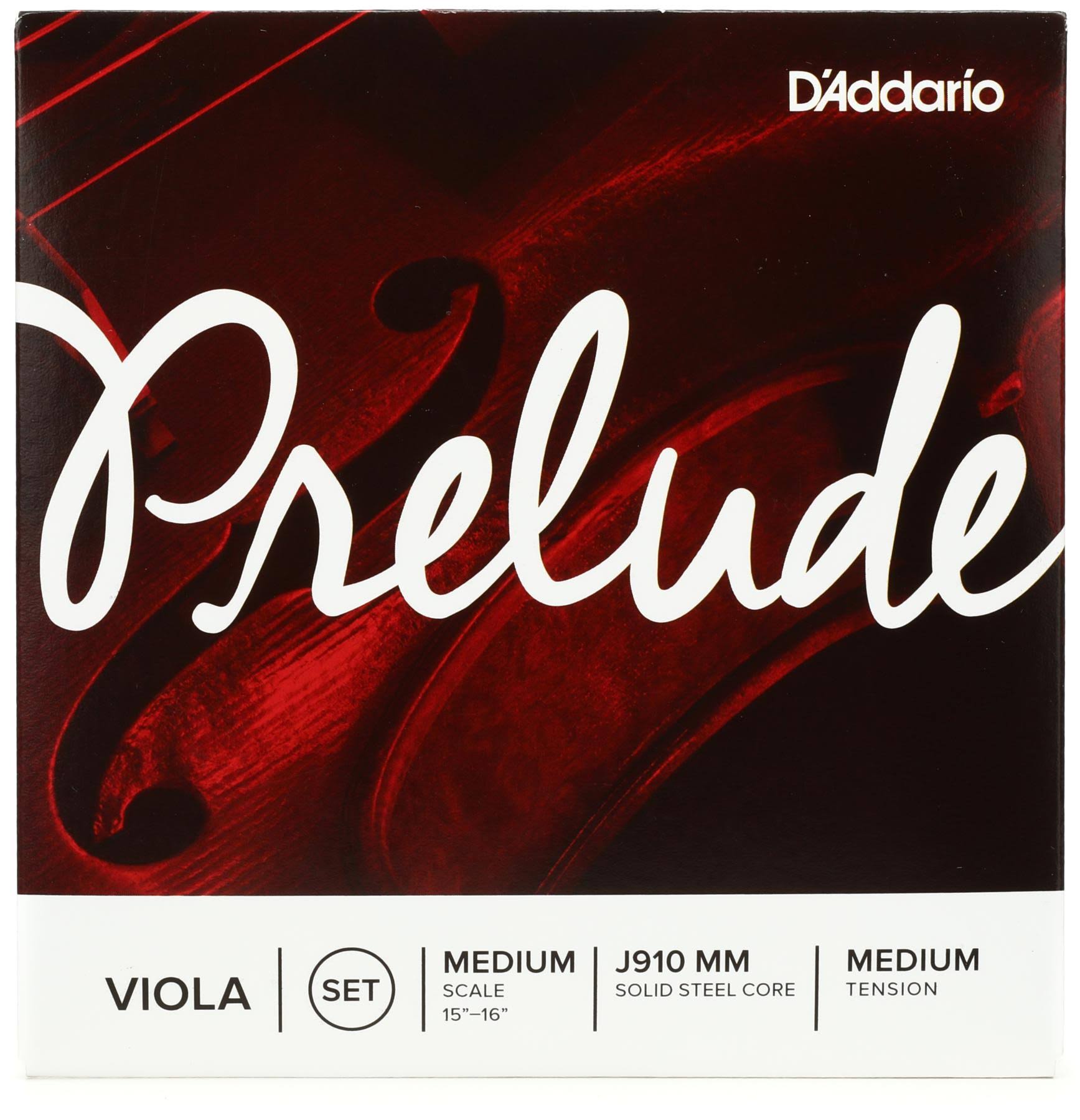 D'Addario Prelude Viola String Set - Medium Tension