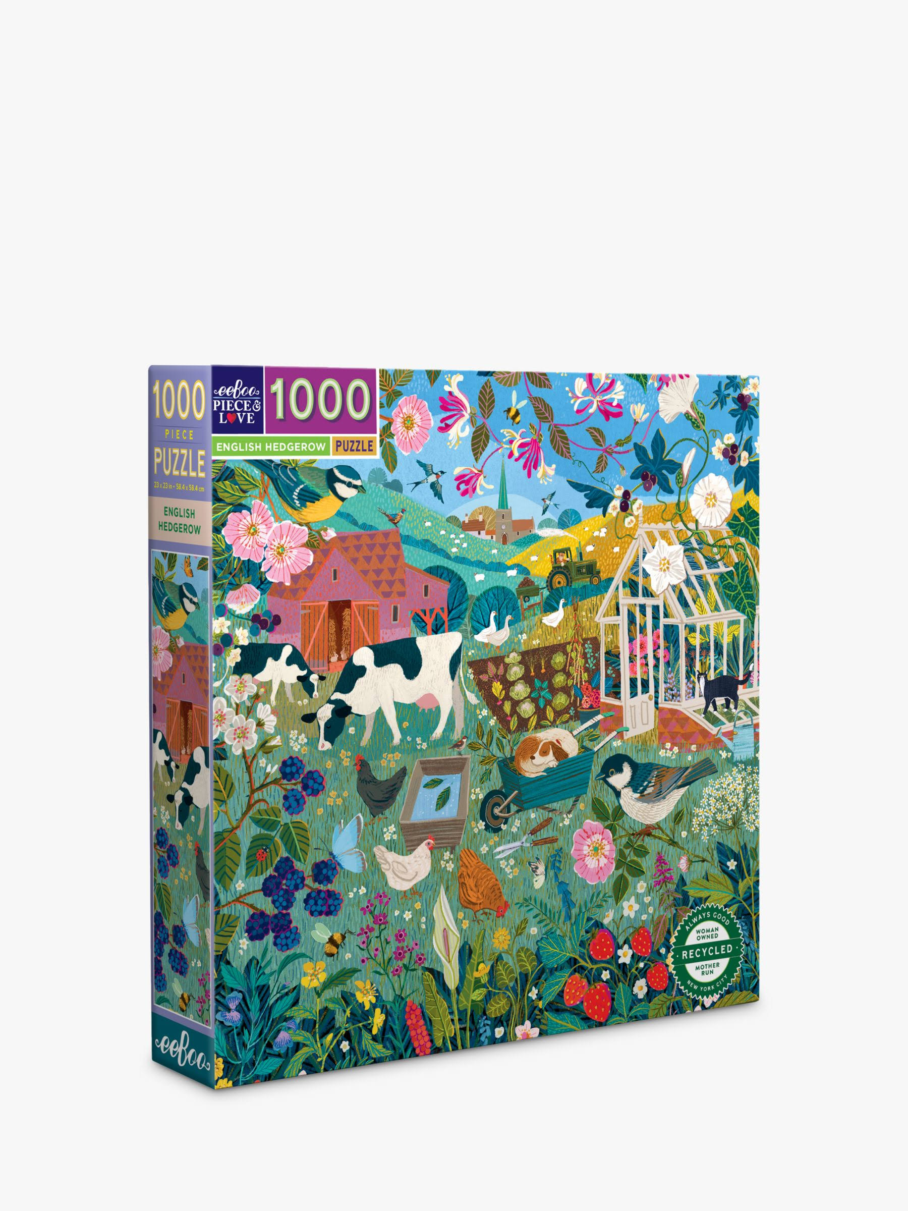 eeBoo - English Hedgerow 1000 Piece Jigsaw Puzzle