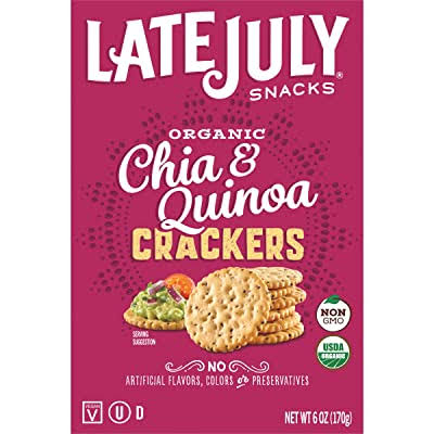 Late July Organic Chia & Quinoa Crackers, 6 Oz. Box