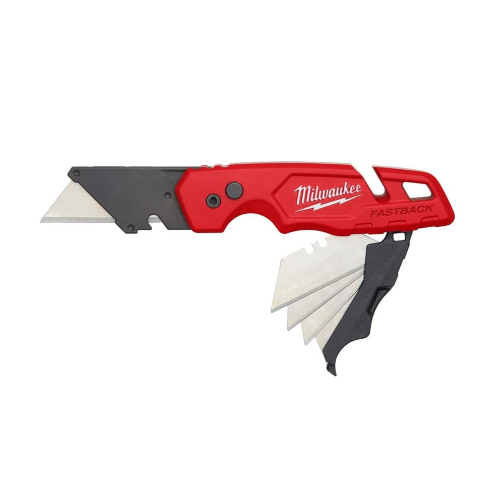 Milwaukee 48221502 Fastback Flip Utility Knife with Blade Storage