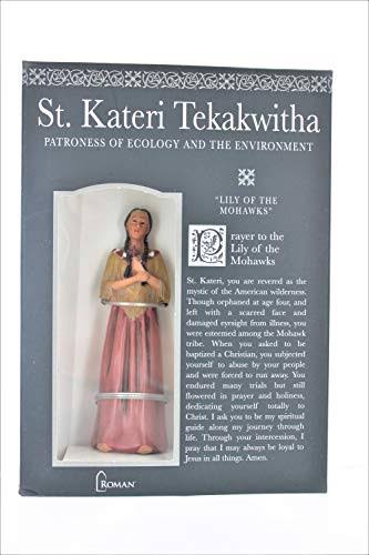 Roman St. Kateri Tekakwitha Catholic Christian Confirmation Prayer Card Figurine