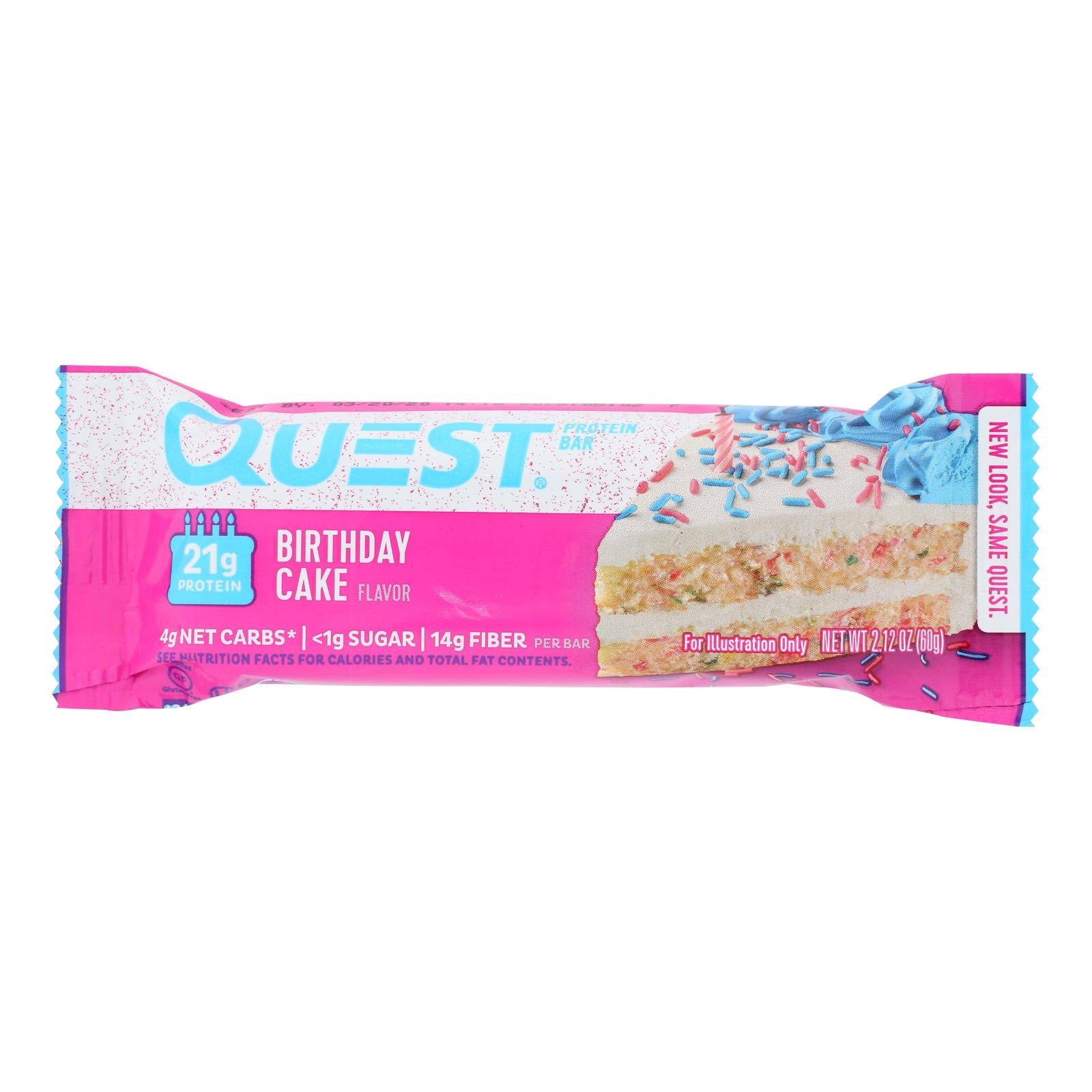 Quest Protein Bar - Birthday Cake, 2.12oz
