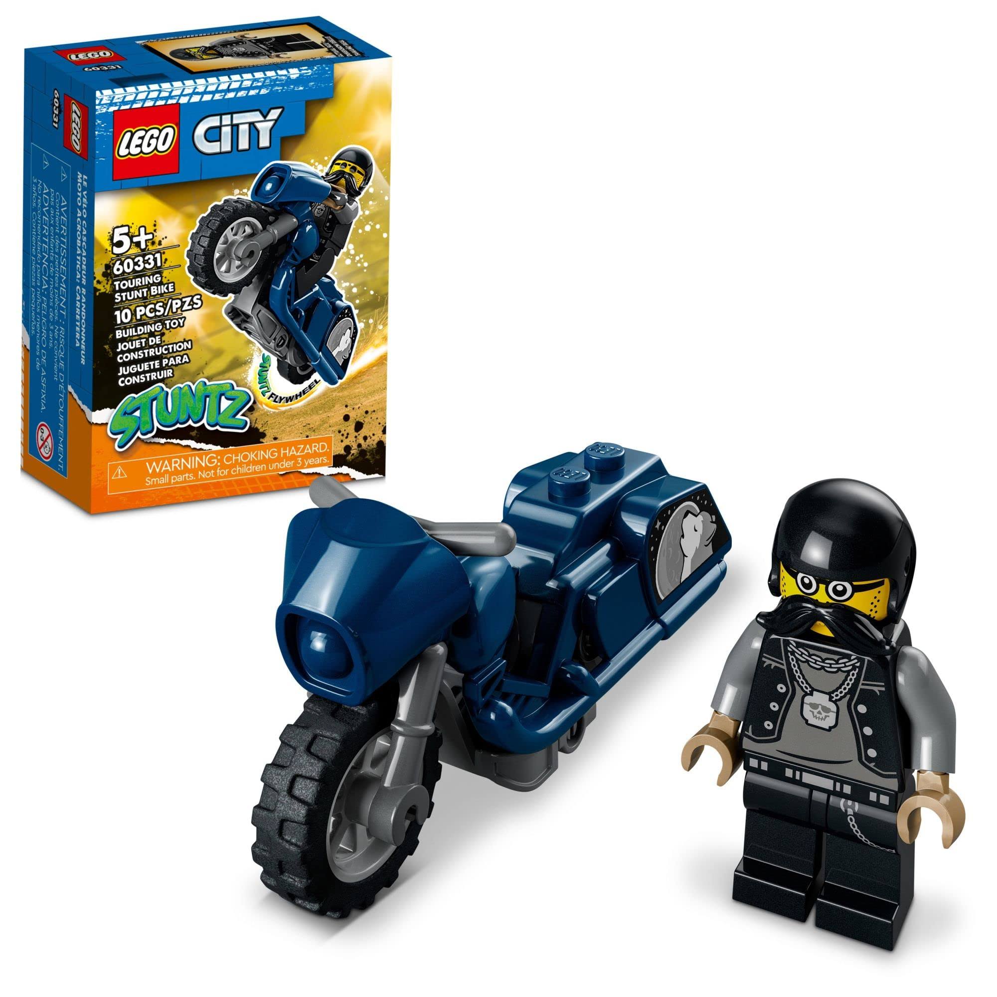 LEGO City Touring Stunt Bike 60331 Building Kit (10 Pieces)