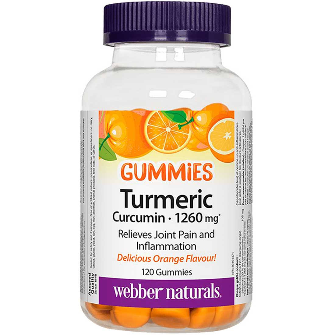 Webber Naturals Turmeric Curcumin Gummies