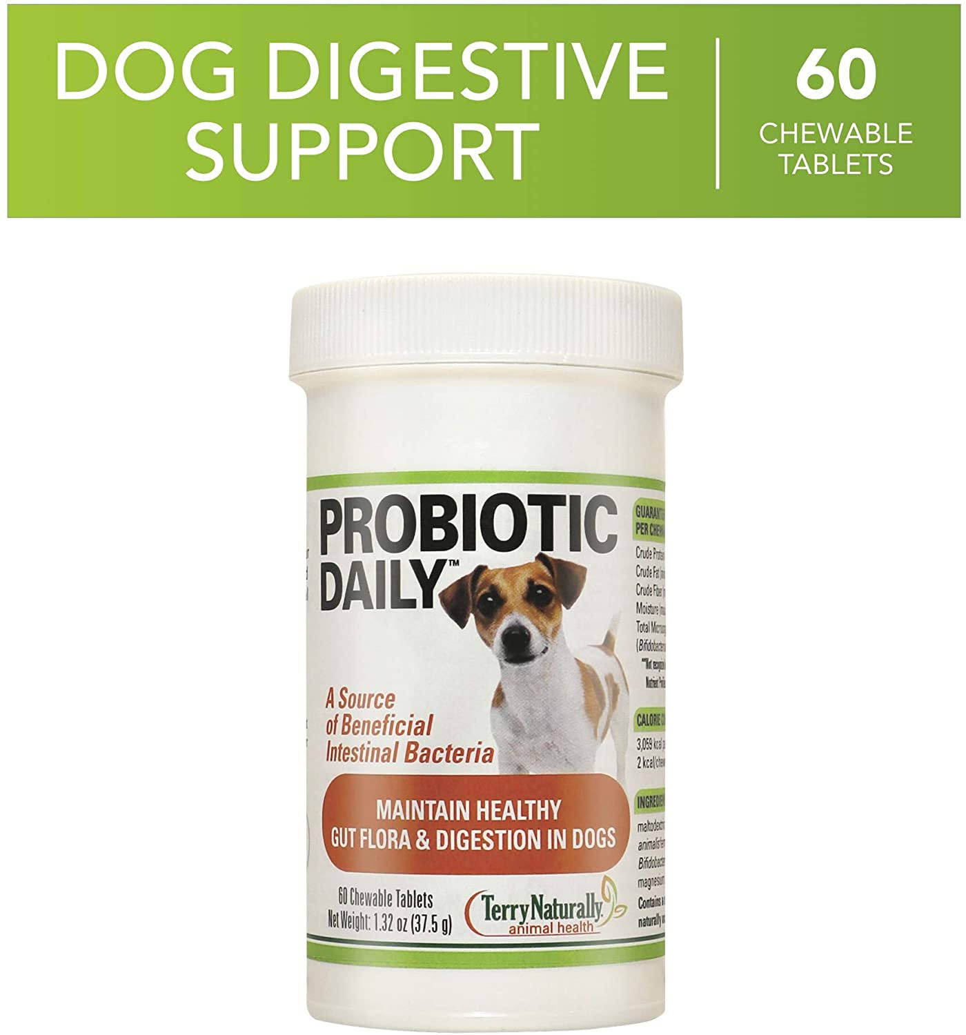 Terry Naturally Animal Health Probiotic Daily - 60 Chewable Tablets -