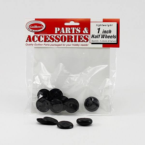 Pack Of 4 Light Weight 1" Wheels - Model Accessories
