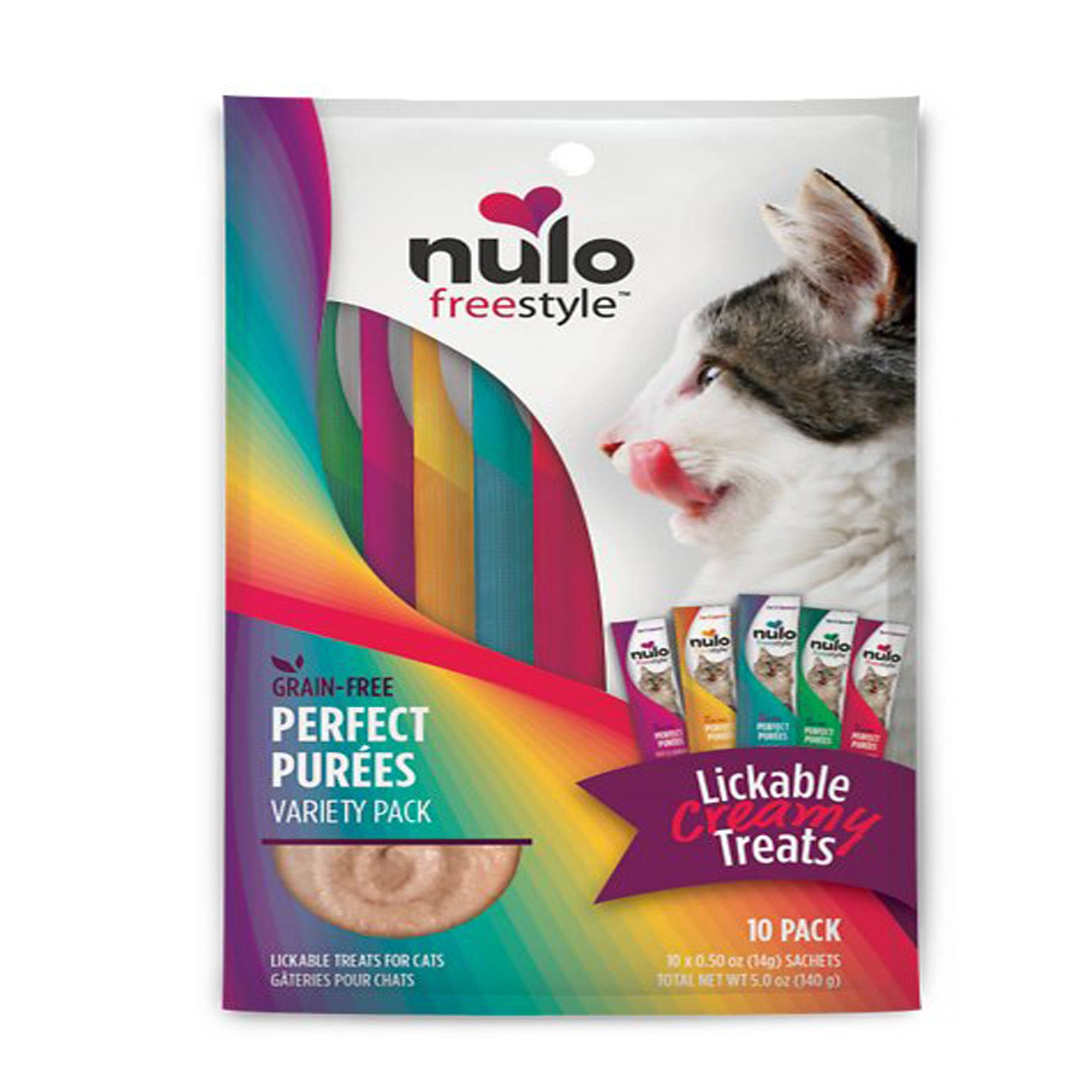 Nulo Freestyle Perfect Purees Creamy Cat Treat Variety 1Ea/0.5 oz, 10