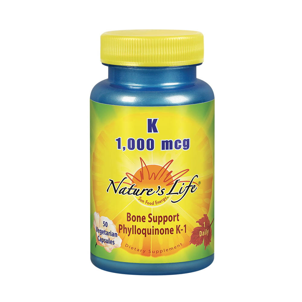 Nature's Life Vitamin K Dietary Supplement - 50 Capsules