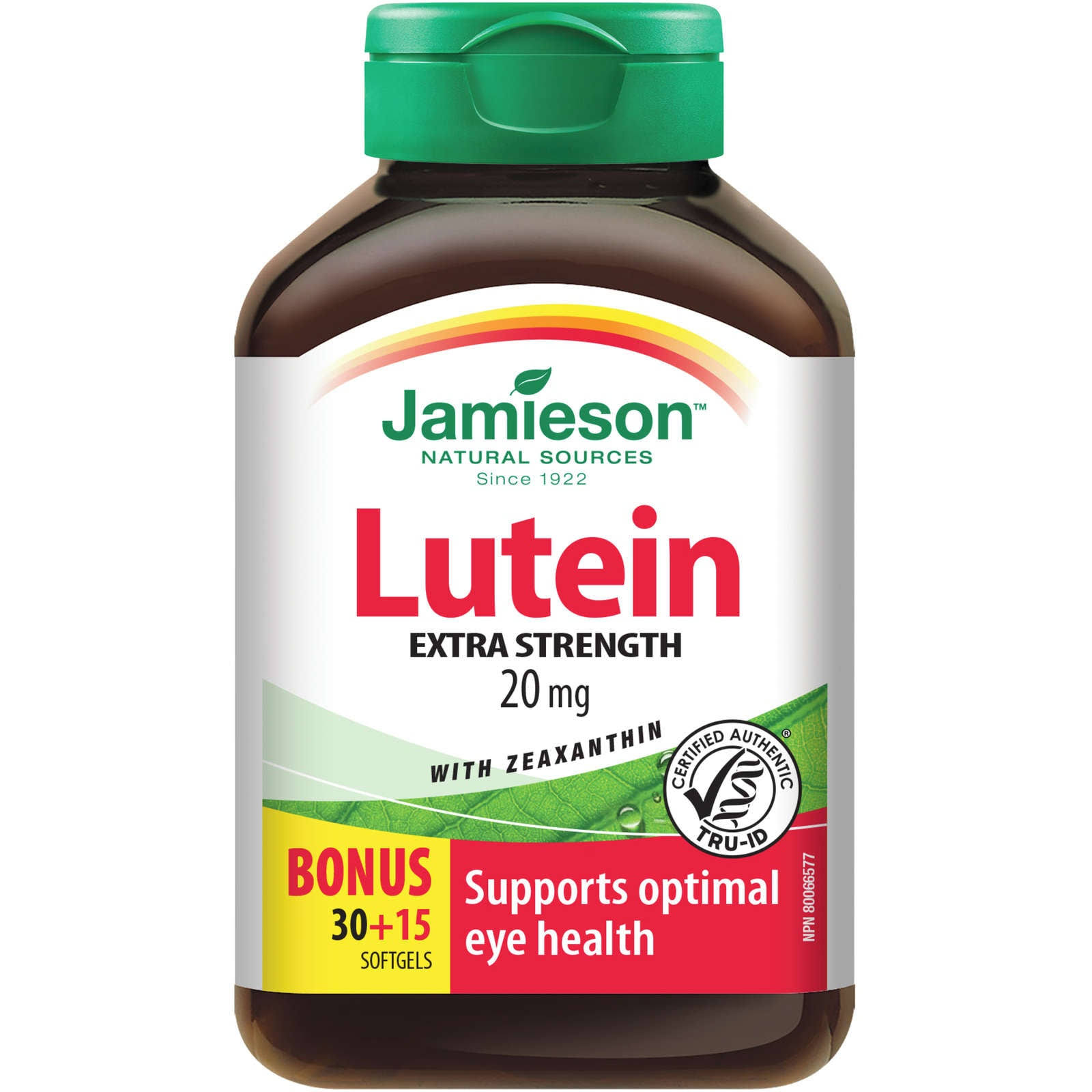 Jamieson 20 Mg Extra Strength Lutein