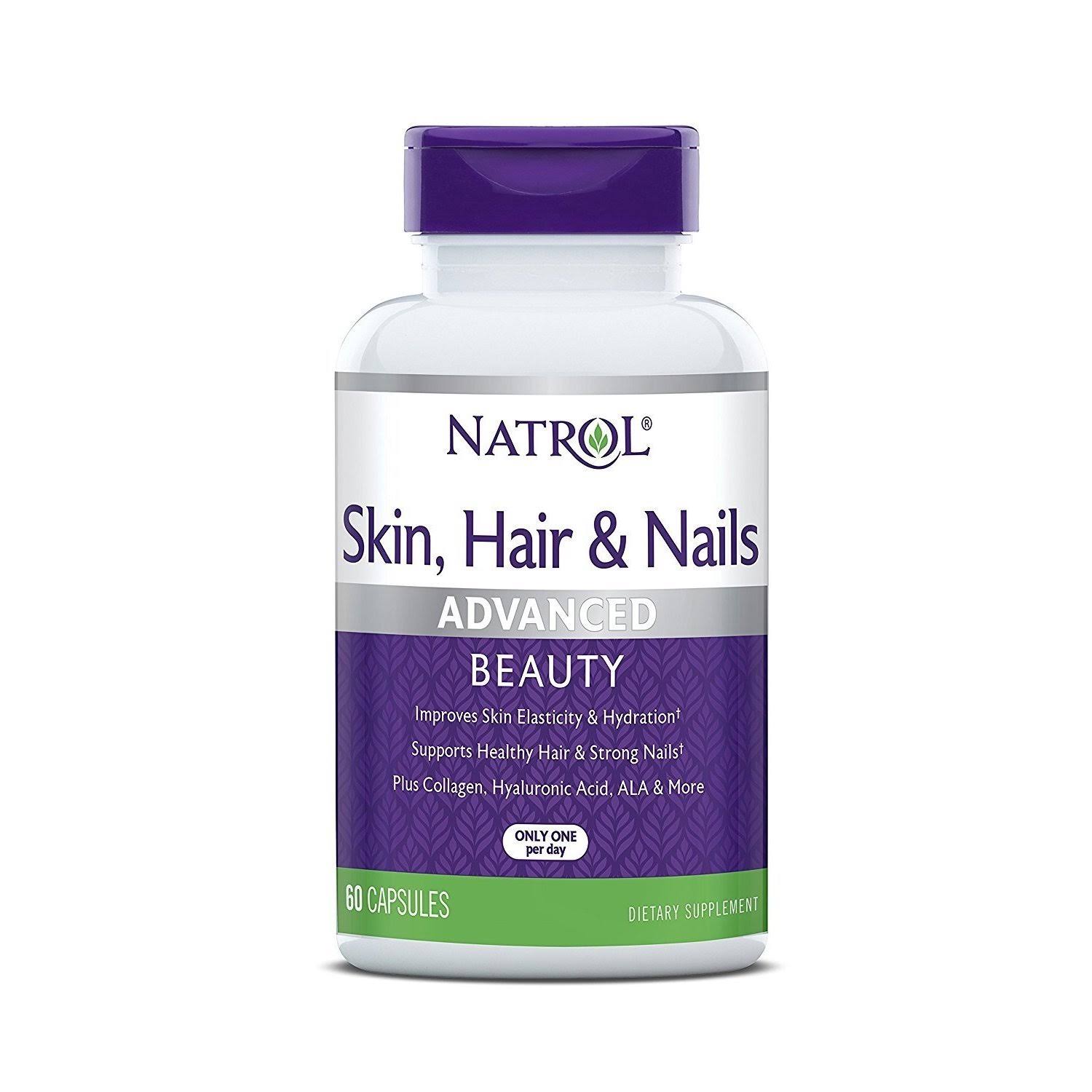 Natrol Skin Hair & Nails - 60 Capsules