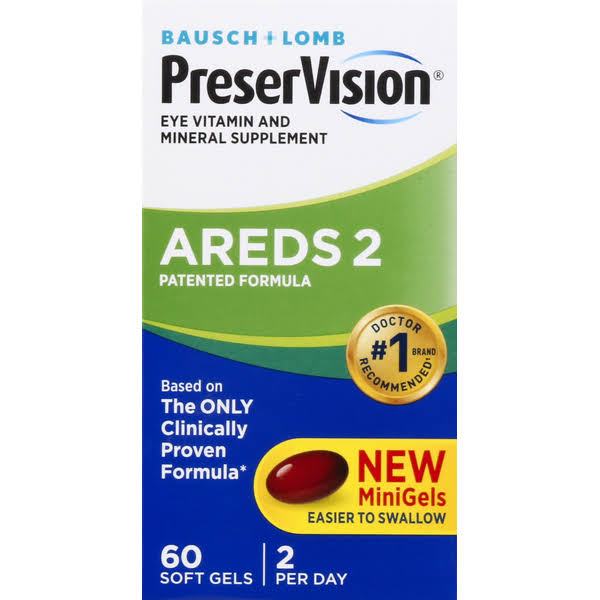 Bausch and Lomb PreserVision AREDS 2 Formula Eye Vitamin - 60ct