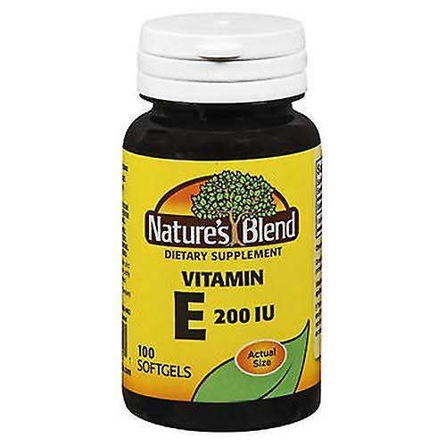 Nature's Blend Nature'S Blend Vitamin E Soft Gels, 200 IU, 100 Caps