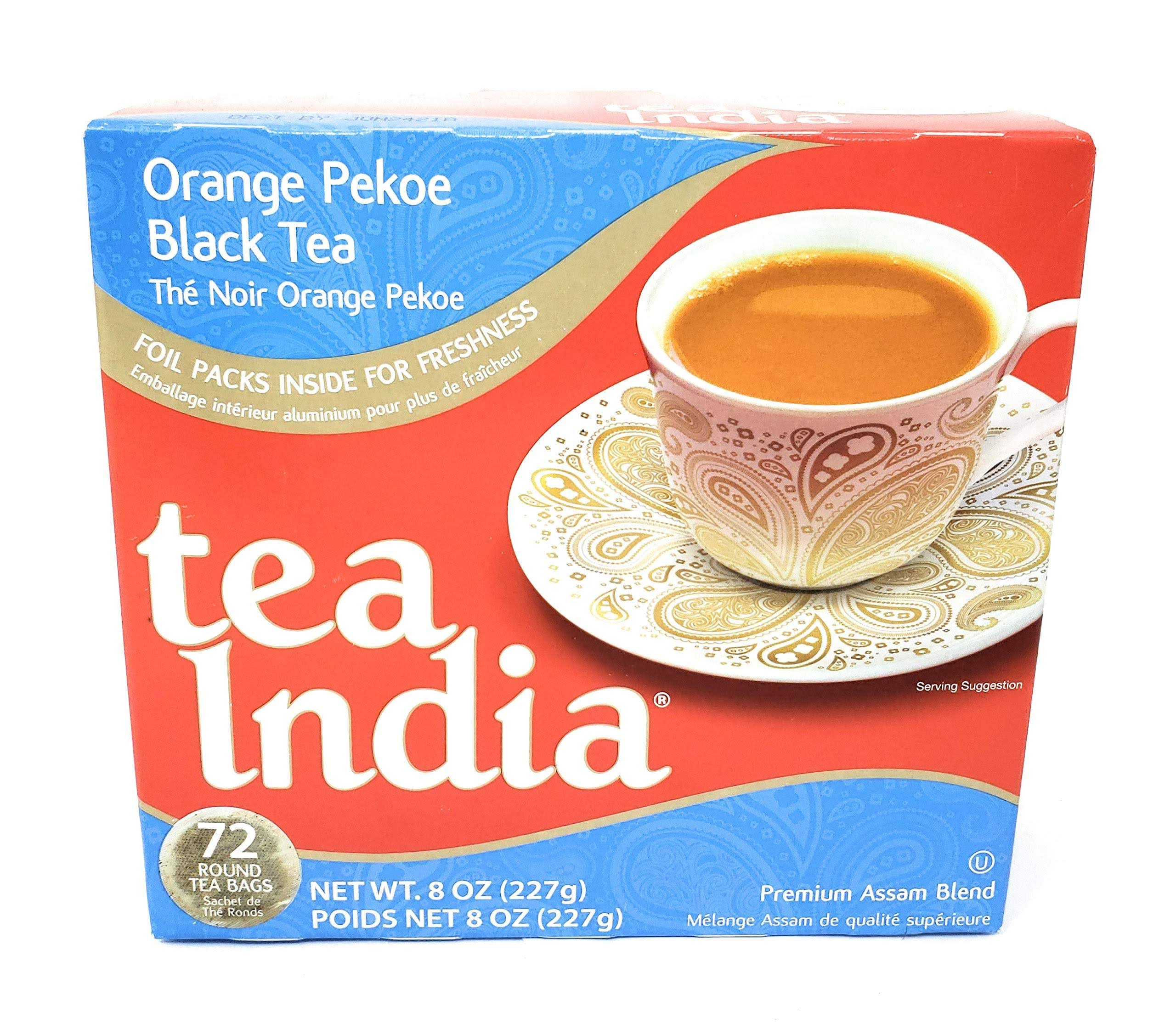 Tea India Premium Orange Pekoe Tea 72 TEA BAGS (NET WT 8 oz) (227 g)