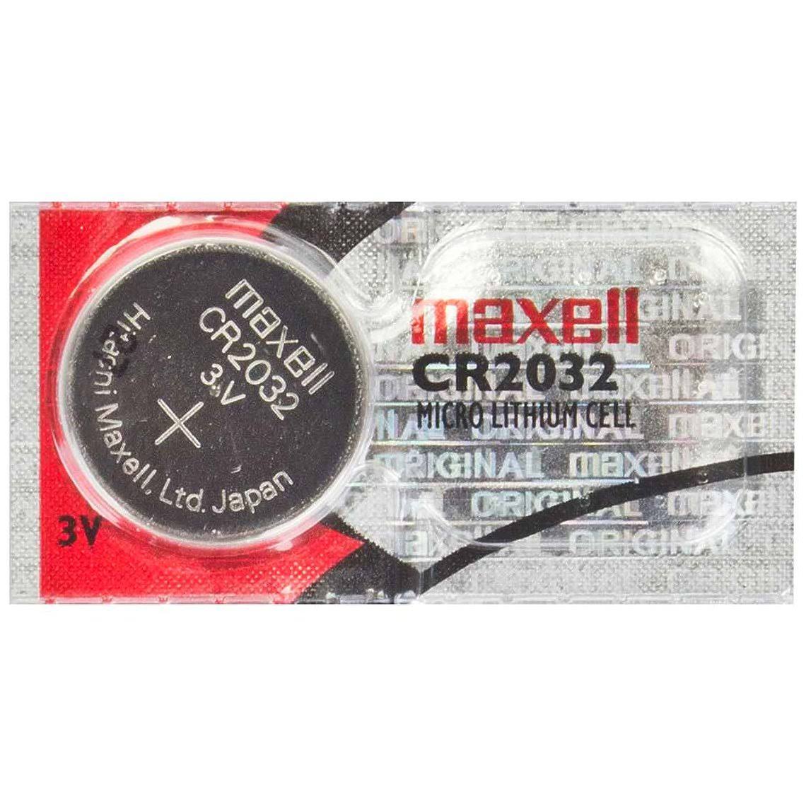 Maxell CR2032 Lithium Coin Cell Watch Battery, 220mAh