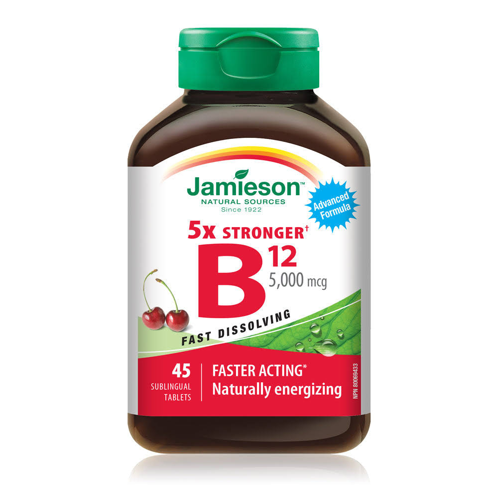 Jamieson Vitamin B12 5000mcg 45 Tablets