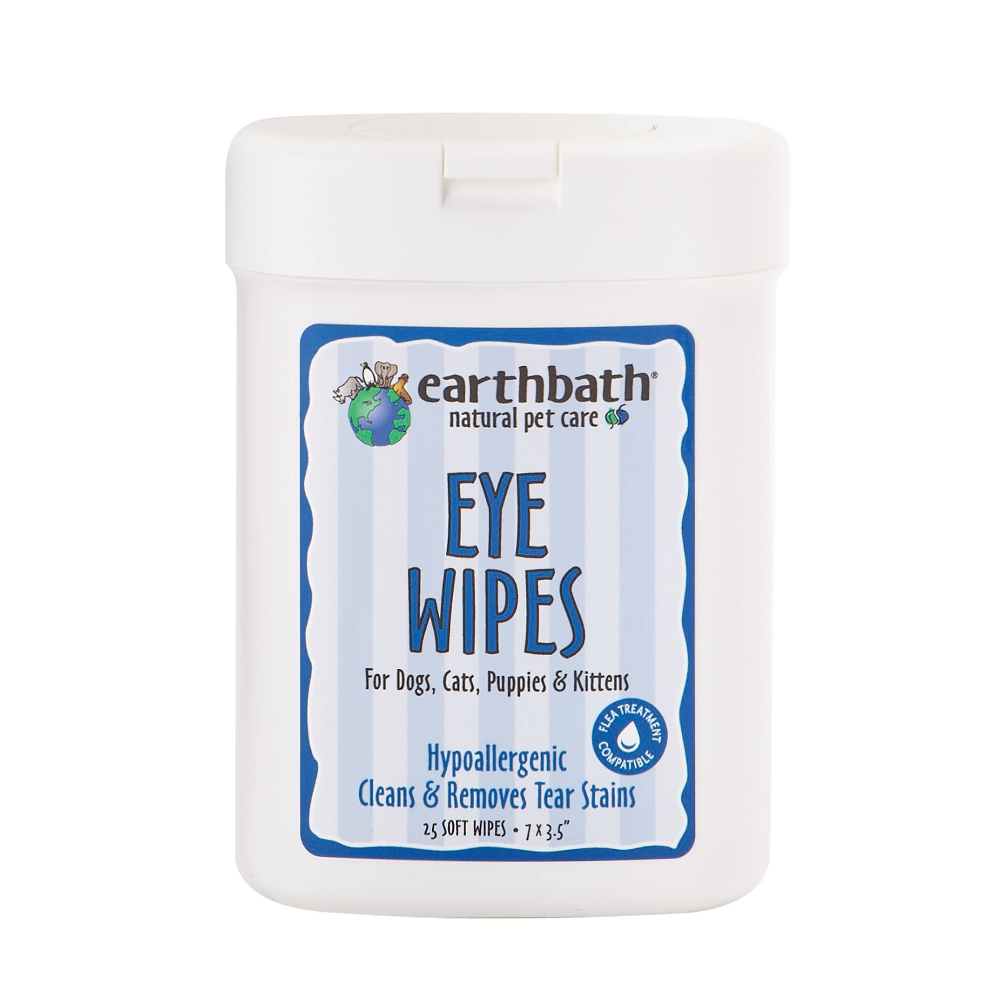 Earthbath Pet Eye Wipes - 25 Soft Wipes