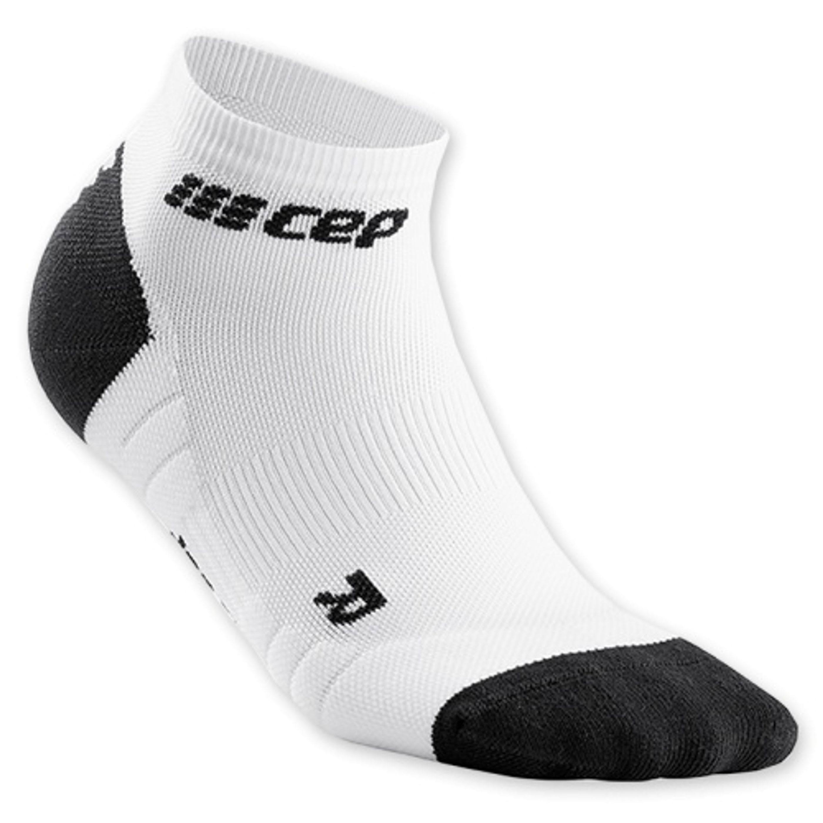 CEP Women's Low Cut Socks 3.0 - White-Dark Grey