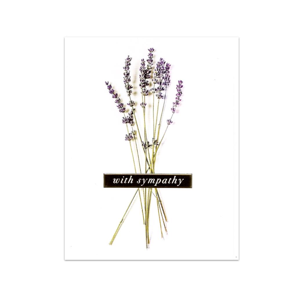 Lavender Bunch Sympathy Card