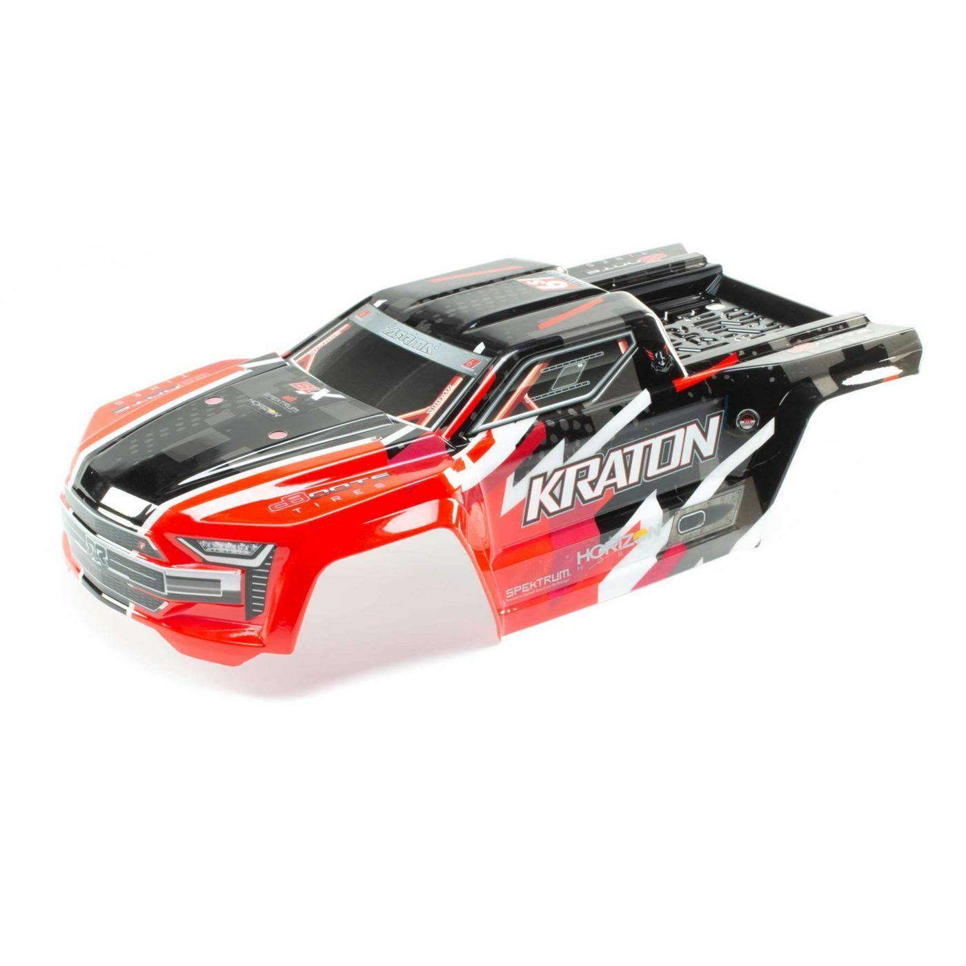 Arrma ARA406156 Kraton 6S BLX Painted Body with Decals (Red)