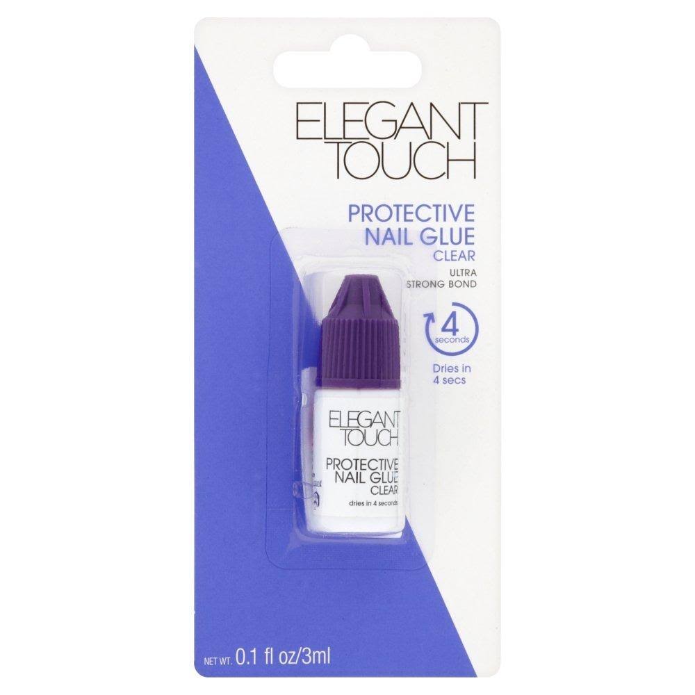 Elegant Touch 4 Second Proctective Nail Glue - Clear, 3ml